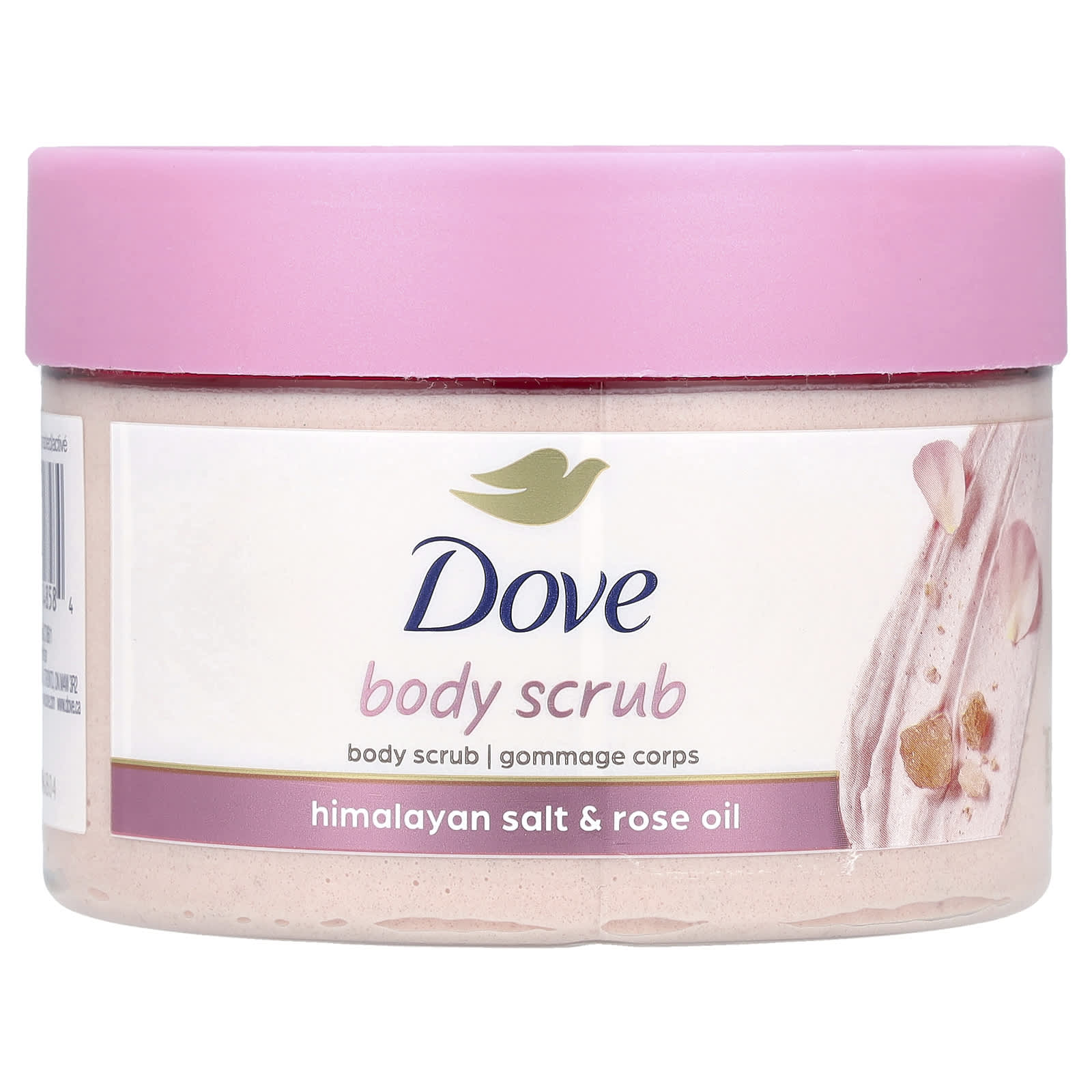 Exfoliante corporal, Sal del Himalaya y aceite de rosa, 298 g