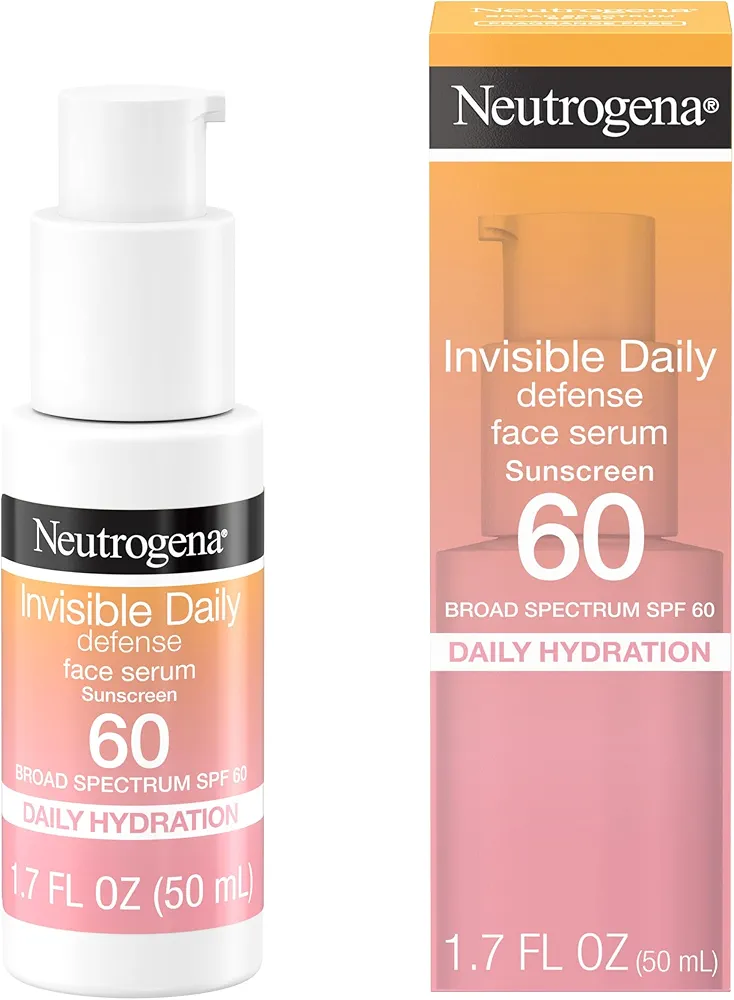 Neutrogena Invisible Daily Defense - Sérum facial con protección solar SPF 60
